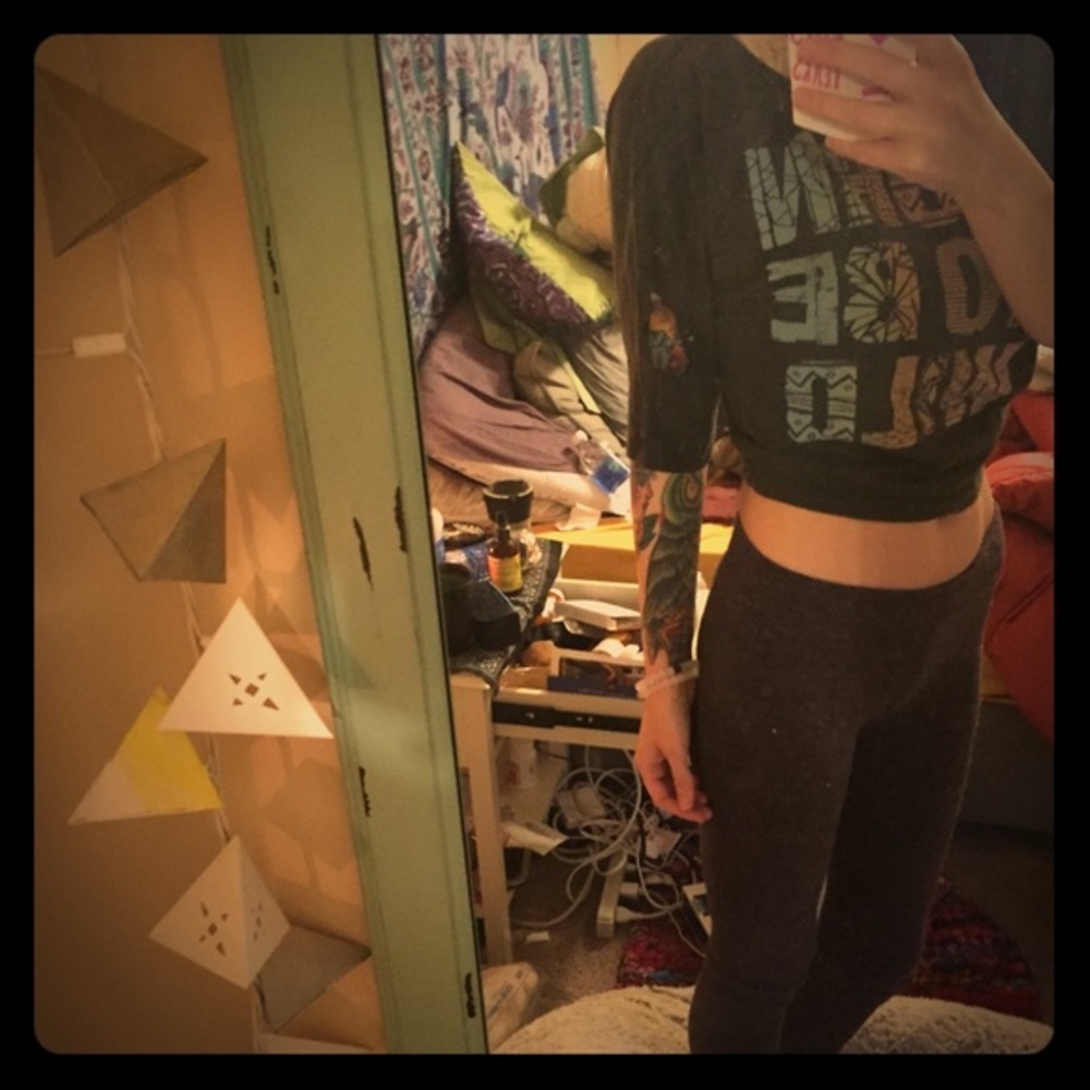 Forever 21 Born to be Wild Distressed Tee